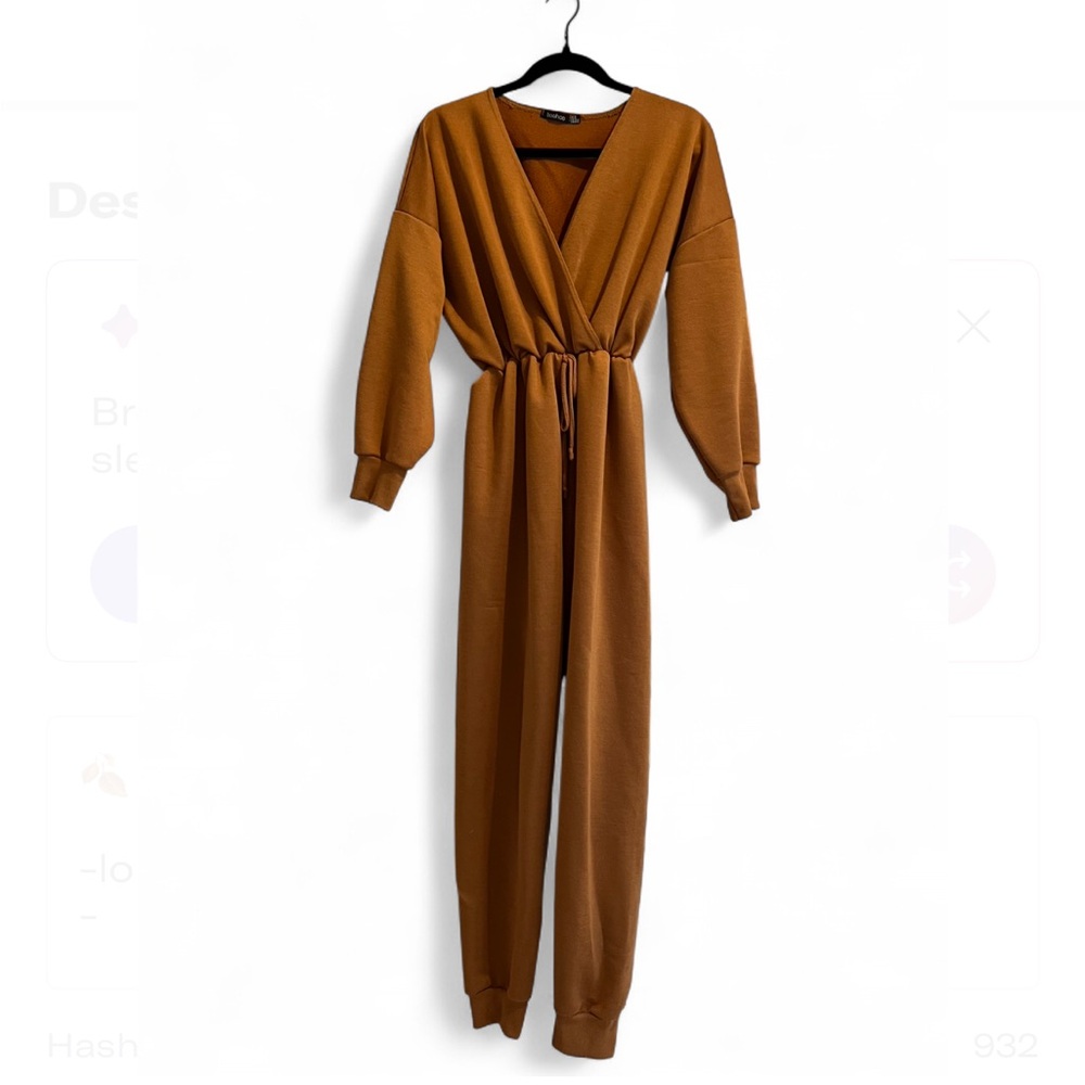 Boohoo Rust Jumpsuit